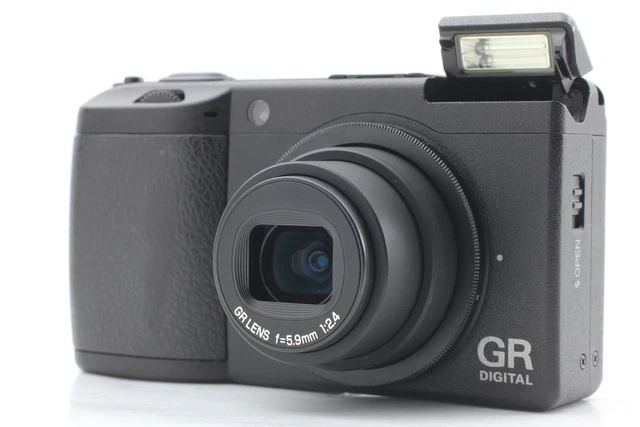 【Near MINT】 RICOH GR DIGITAL II 10.1MP BLACK Digital Camera From JAPAN