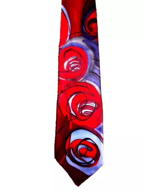 Men's Necktie, by J. Garcia "Chinese Dragon" - Floral, 100% silk.