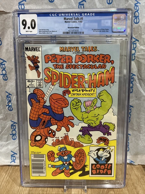 1983 MARVEL TAILS #1 1ST APPEARANCE PETER PORKER comic new slab CGC 9.0 WHITE