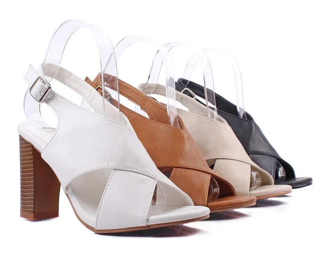4 Color Ankle Strap Buckle Prom Pumps Platform Womens Sandals Cuban Heels Size