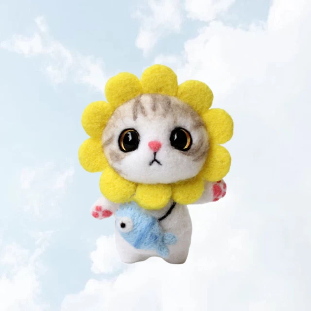Juego de fieltro de aguja Kat Punch kit de bordado peluche agujero de impacto