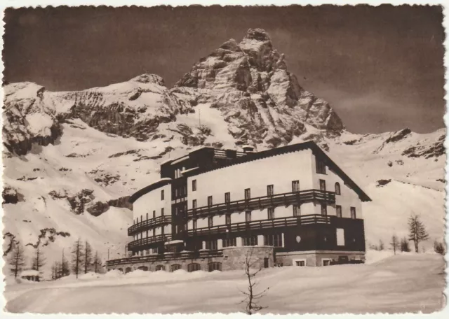 Cervinia -Breuil - Aosta - La Casa Alpina Cai Milano - Viagg. 1955 -72935-