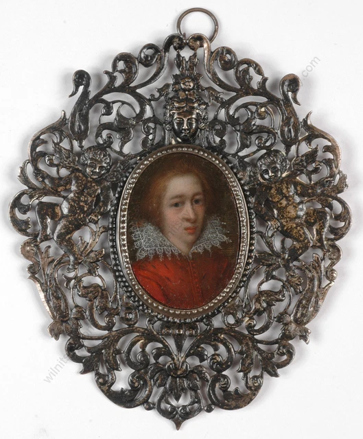 "Portrait of a young man", Dutch oil on copper miniature, early 17th century