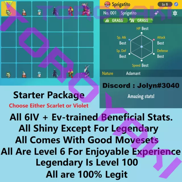 EEVEE SHINY 6IV + Any Item | Ready for competitive battle! | Pokemon  Scarlet & Violet | Fast Delivery