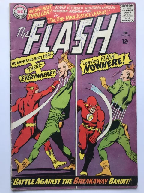 The Flash # 158 DC Comics February 1966 One Man Justice League Silver Age