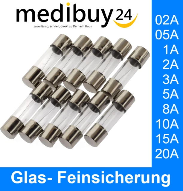ESKA Feinsicherung 5x20mm, Träge 6,3A | 5mm Fein-/Gerätesicherungen Günstig Kaufen | Elektronik