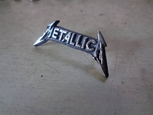 Vintage Metallica Pin Concert Memorabilia Jacket Hat Shirt Metal Lapel Badge