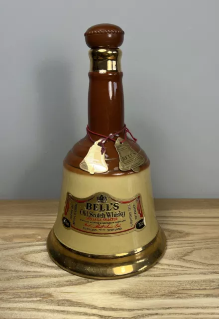 Vintage Bells Whisky Decanter by Wade - Large 10” - Old Scotch Whisky - Empty