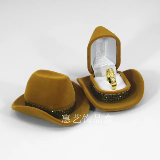 Cowboy Hat Jewelry Box Jewelry Packaging Necklace Earrings Ring Box New
