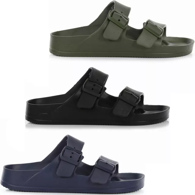 Regatta Mens Brooklyn Double Strap Summer Sandals Flip Flops Slide Sliders