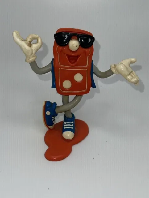 Vintage 1993 Domino's Pizza Donny Donimo PVC Dancing Man with Sunglasses
