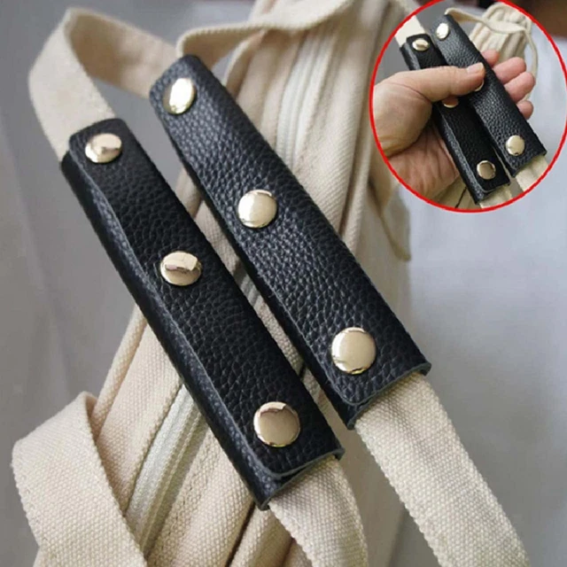 4x Leather Handbag Wrap Cover Handle Protectors Travel Bag