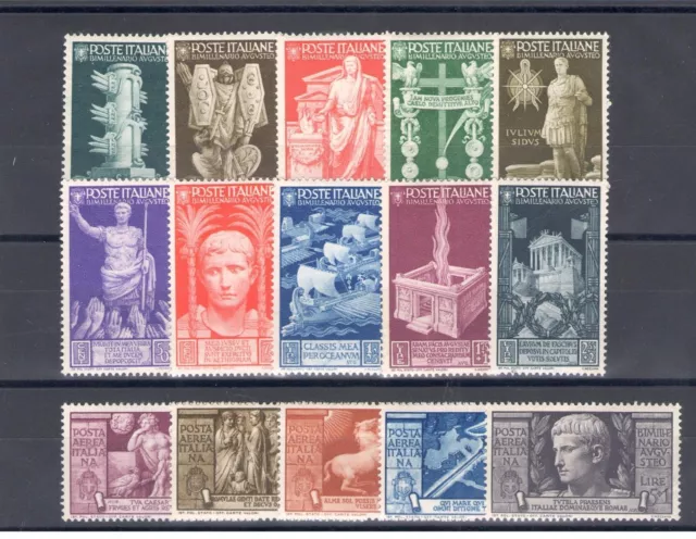 1937 Italy - Kingdom - Bimillennial of Augustus - 15 values - MNH** no. 416/25 +