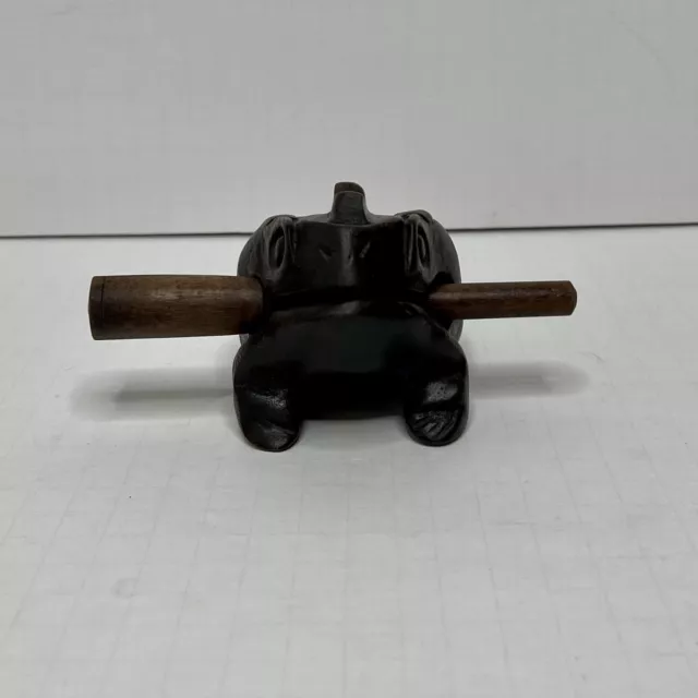 Carved Croaking Wood Percussion Musical Sound Wood Frog Tone Block Toy Handmade