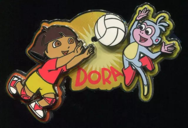 Universal Studios Dora the Explorer and Boots Playing Volleyball Pin