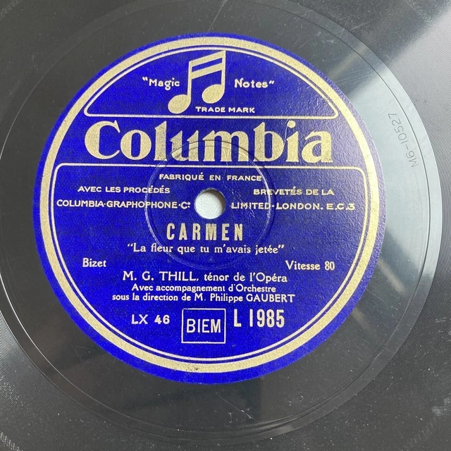 78 rpm Thill Carmen Roméo Et Juliette L1985