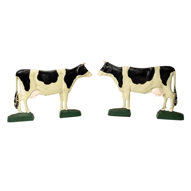 Pair of Cast Iron Cow Door stops Vintage