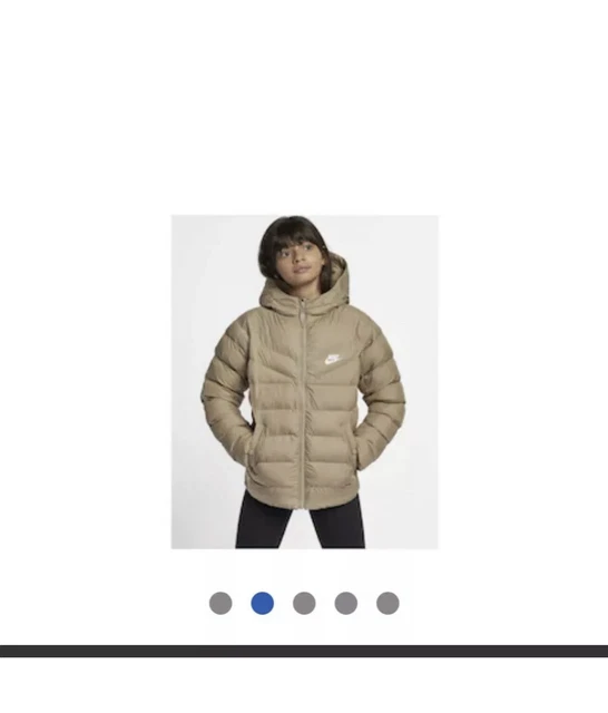 Cappotto Nike Ragazzi/Ragazze Sintetico-Fill 939554 035 Beige XL158-170 Cm