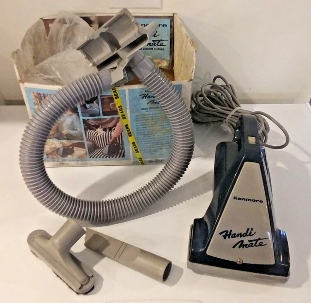 KENMORE PANASONIC SEARS Vintage Handi Mate Vacuum with Attachments 48.