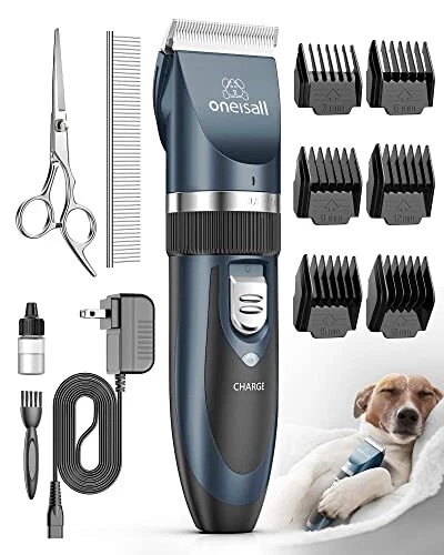 oneisall Dog Shaver Clippers Low Noise Rechargeable Cordless Electric Quiet Hair