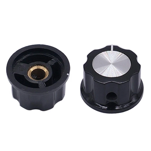 Boutons De Potentiomètre 19mm - Lot De 10 - Compatibles Guitare Et Audio - 5 Couleurs