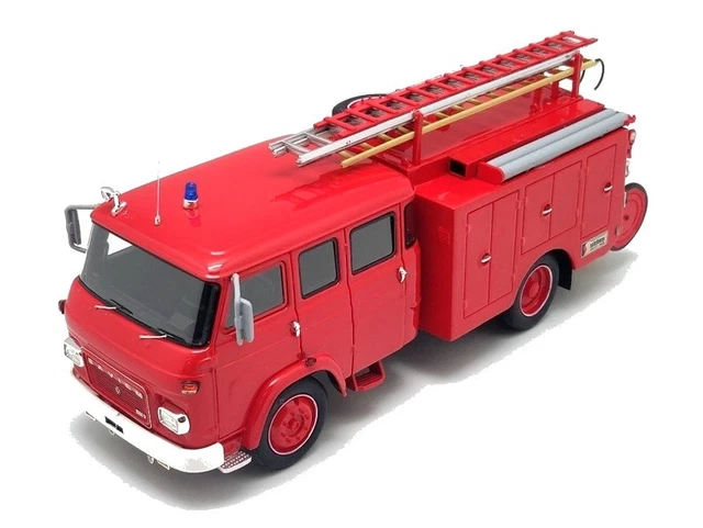 Camion De Pompiers Miniature – Saviem SM7 Sides FPT 1975 – Échelle 1:43 – Neuf – Alerte