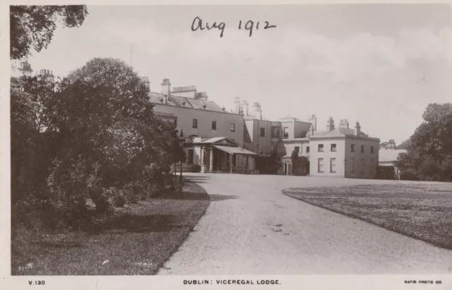 a irish dublin vice regal lodge old postcard ireland