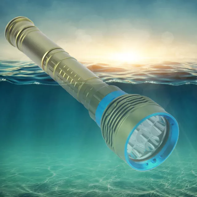 Underwater 200m 100000LM 7x  LED Scuba Diving Flashlight Dive Torch Lamp