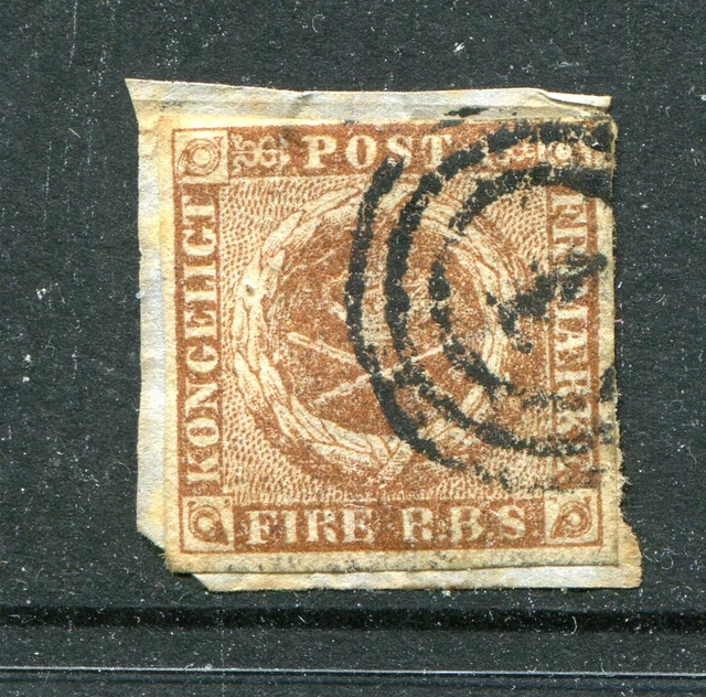 Denmark: Scott 2b F-VF used / AFA 1 Th III G-MG (•)