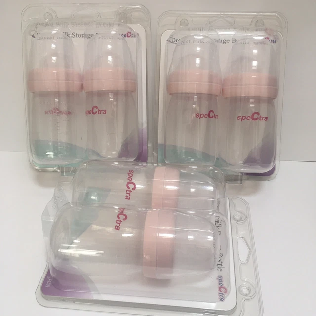 Spectra Breast Milk Storage Bottles NEW SEALED Lot of 3 Packs Of 2