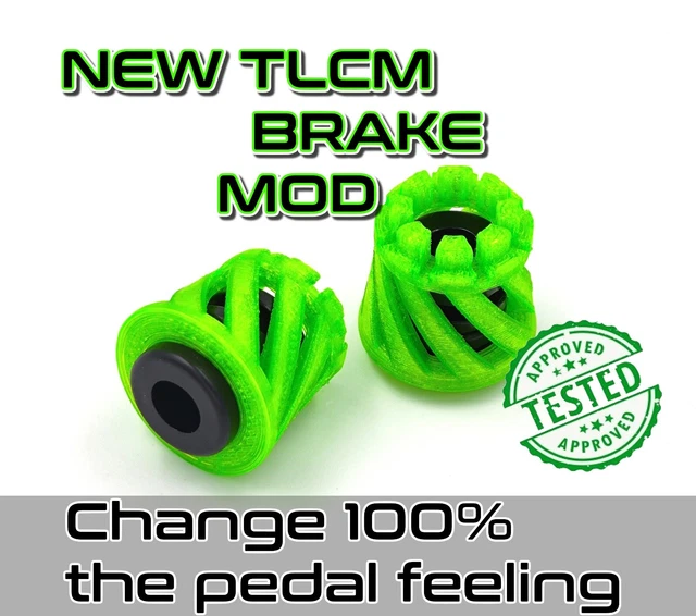 NEW THRUSTMASTER T-LCM BRAKE MODS Tlcm RUBBER Strong Upgrade - Foto 11
