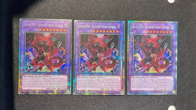 Yugioh Destiny Hero - Destroyer Phoenix Enforcer ETCO-EN036 Starlight Raro 3x