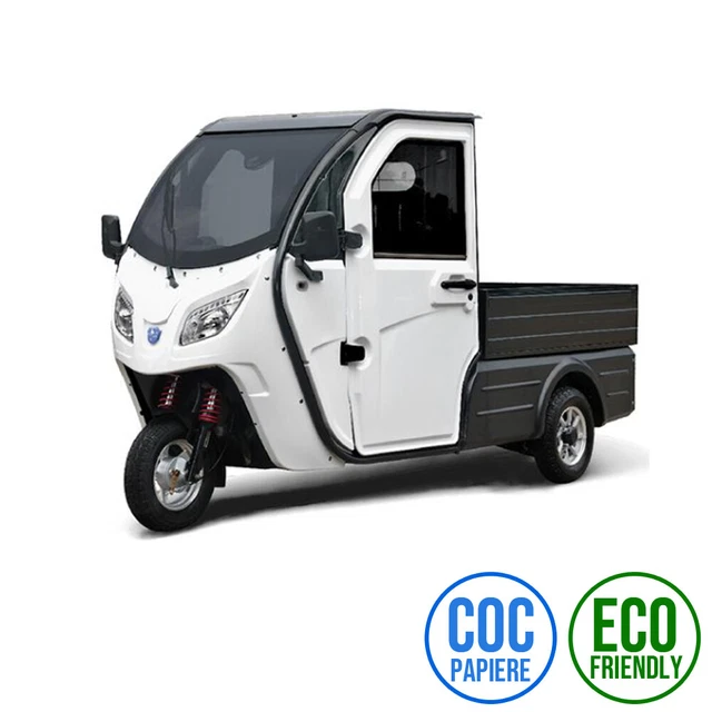 PICKUP PRO ELEKTRO-LASTEN-DREIRAD E-Lastenrad mit Kabine Pritsche 25kmh ...