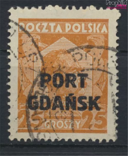 Briefmarken Polnische Post Danzig 1928 Mi 19b gestempelt (9975614