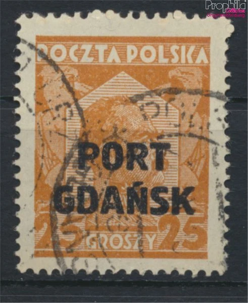 Briefmarken Polnische Post Danzig 1928 Mi 19b gestempelt (9975614
