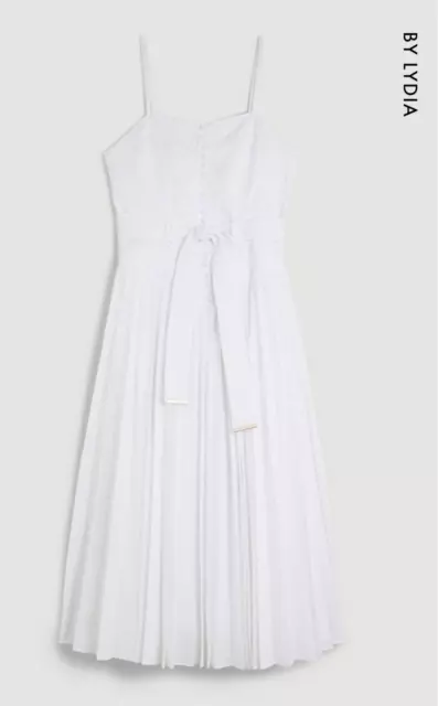 £329 - NEW - Karen Millen - Lydia Millen Top Stitch Pleated Midi Dress ...