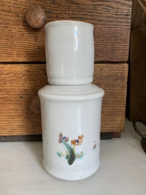 Vintage Studio Pottery Ceramic Water Carafe Decanter Pitcher Handmade  Bedside