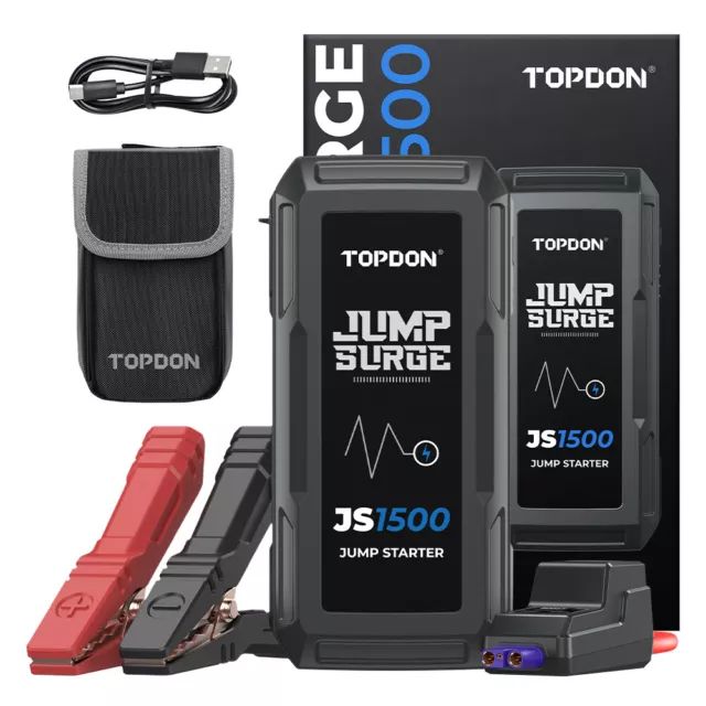 TOPDON JS1500/JS2000/JS3000 Ausilio avviamento auto veicolo Jump Starter Booster Powerbank