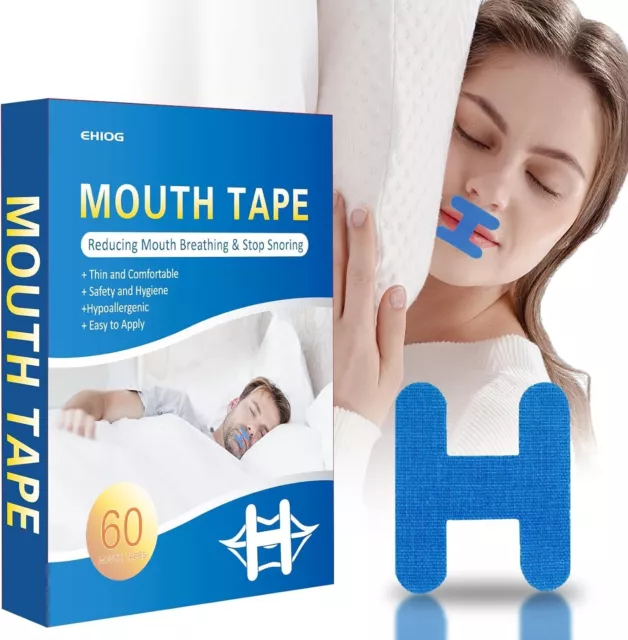 60 Stück Mundpflaster, Mouth Tape Für Sleeping, Anti-Schnarch Und Für Erholsamen