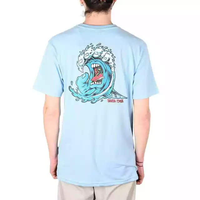 Santa Cruz Screaming Wave S/S T-Shirt - Sky bleu