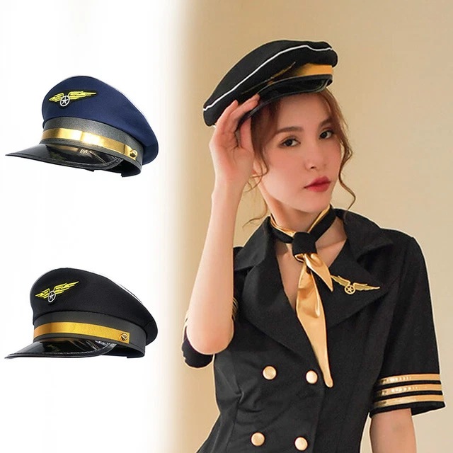Unisex Shiny Laser Patent Leather Cap – Police / Military Style – Party Clubwear