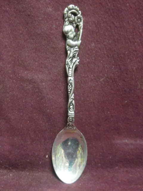 800 SILVER DEMITASSE SPOON 4 3/8" 14 grams no monogram makers mark (bow tie)