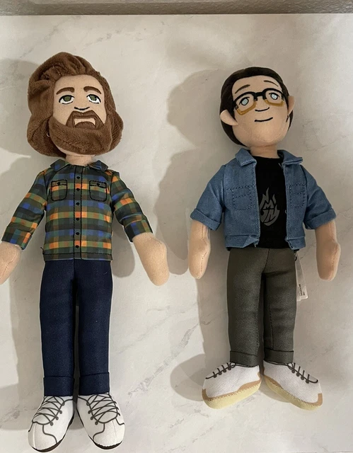 Mythical Society Good Mythical Morning Rhett & Link Plush Doll Read Description
