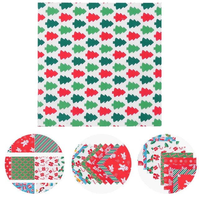 40 Pcs Mouth Cover Fabric Craft Cotton Christmas Patchwork Small Floral