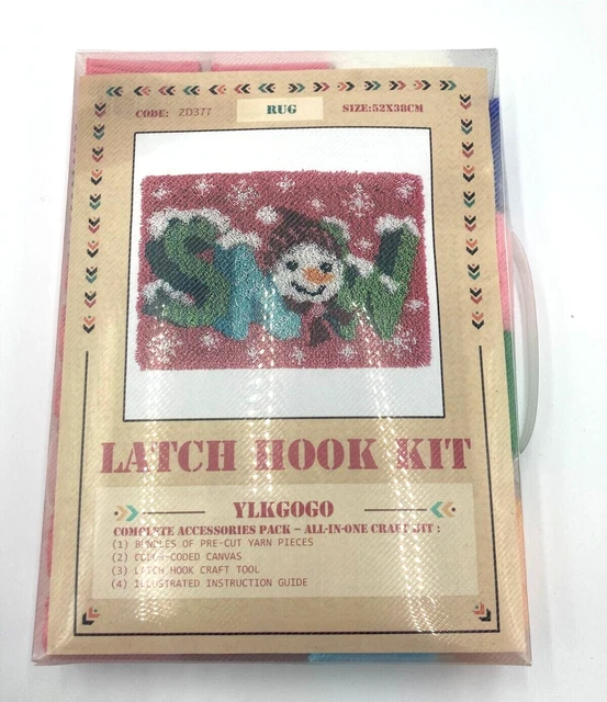 Kit de alfombras gancho de pestillo muñeco de nieve nuevo YLKGOGO incluye gancho de pestillo S en kit
