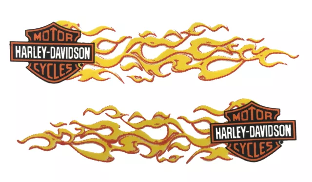 Aufkleber Harley-Davidson Set Flammen B+S 24x6cm Flame Decal Set left + right XL