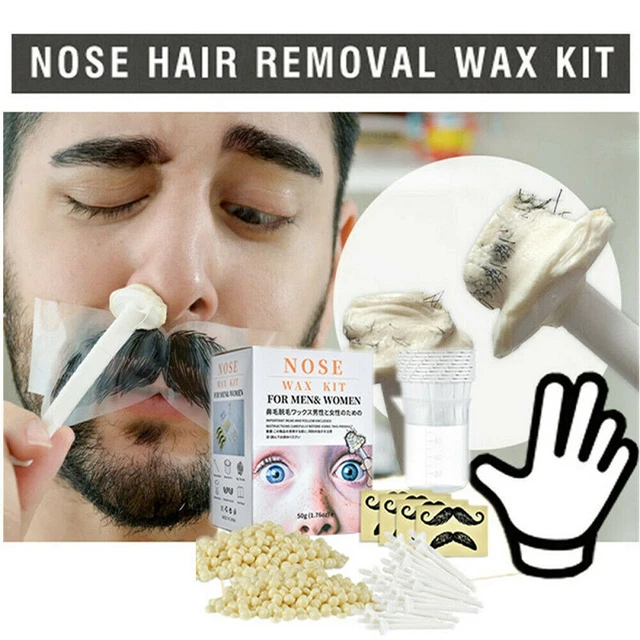 Nez Oreille Épilation Cire Kit Indolore Et Facile Homme Barbe Enlever Set H