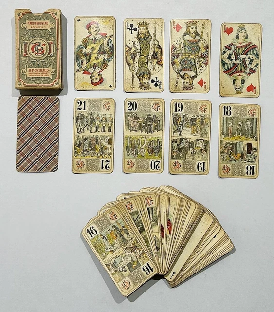 Jeu De Tarot Vintage Grimaud Paris Saint-Germain 1970 - Rare édition Collector