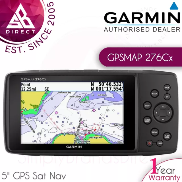 GARMIN GPSMAP 276CX Mit g2 HD UK Tabelle │ 12.7cm GPS/ Glonass/ 3D