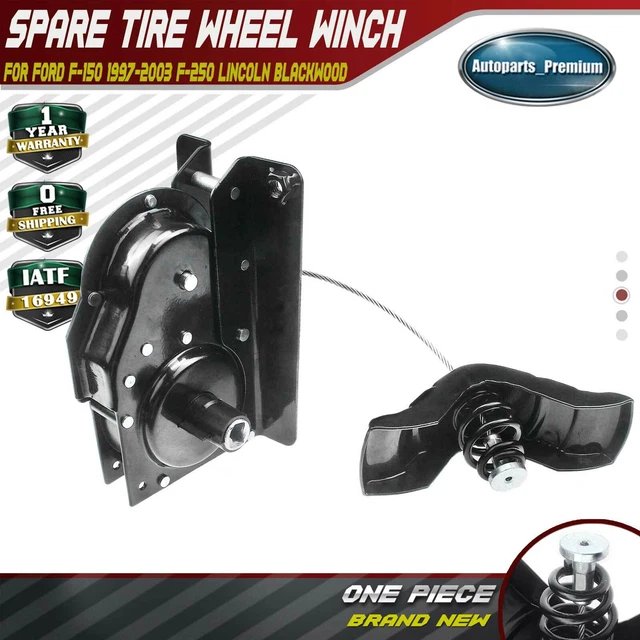 SPARE TIRE CARRIER Wheel Hoist Winch w/ Cable for Ford F150 9703 F